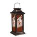 Evergreen Enterprises, Inc 4.38" Solar Powered Integrated LED Outdoor Lantern in Black/Brown/Green | 4.38 H x 10 W x 4.38 D in | Wayfair 2SP999TSA