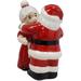 Ebros Gift Dancing Mr & Mrs Santa Claus Salt & Pepper Shaker Set Plastic in Red | 3.5 H x 3.25 W x 2.25 D in | Wayfair 13168 EBRC48