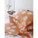 India & Purry Cotton Sateen Sheet Set: Cream Flowers on Orange Cotton Sateen | Queen | Wayfair SS-033Q