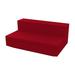 Vondom Vela - Modular Outdoor Sofa Armless XL - Basic Plastic in Red | 28.25 H x 63 W x 39.25 D in | Wayfair 54027-RED