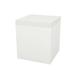 Vondom Jut Battery Outdoor Ottoman w/ Cushion Plastic in Pink/White | 17.75 H x 15.75 W x 15.75 D in | Wayfair 44416Y-ICE