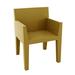 Vondom Jut Patio Dining Chair Plastic/Resin in Brown | 31.5 H x 22.75 W x 21.75 D in | Wayfair 44408F-CHAMPAGNE
