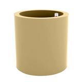 Vondom Cilindro Polyethylene Pot Planter Resin/Plastic in Brown | 39.25 H x 47.25 W x 47.25 D in | Wayfair 40312RF-BEIGE