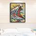 Vault W Artwork 'Japanese Waterfall' by Katsushika Hokusai - Picture Frame Print on Paper in Green/Red/Yellow | 24 H x 18 W x 1 D in | Wayfair