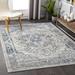 Blue/Gray 108 x 0.01 in Area Rug - World Menagerie Gisbelle Oriental Gray/Navy Area Rug Polypropylene | 108 W x 0.01 D in | Wayfair