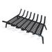 Symple Stuff Ceylon Fireplace Grate Steel in Gray | 9 H x 24 W x 17 D in | Wayfair 4B41E5F580104E7EB8CFE0D8499A8DD8