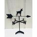 The Lazy Scroll Roof Mount Rat Terrier Weathervane Metal in Black | 18 H x 18 W x 13 D in | Wayfair ratroof