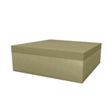 Vondom Jut Lacquered Outdoor Ottoman w/ Cushion Plastic in Brown | 15.75 H x 47.25 W x 47.25 D in | Wayfair 44414F-KHAKI