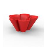 Vondom Agatha Resin Pot Planter Plastic in Red | 17.75 H x 39.25 W x 37 D in | Wayfair 52003A-RED