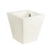 Vondom Cono Cuadrado - High Square Resin Cone Pot Planter - Self Watering Resin/Plastic in White | 11.75 H x 11.75 W x 11.75 D in | Wayfair