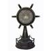 Williston Forge Distressed Ship Wheel Clock Metal | 11.25 H x 7 W x 5.5 D in | Wayfair E95DC88CAB1B4F4ABEE22992AF6016C0