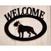 Red Barrel Studio® Gabbs French Bulldog Metal Welcome Sign Metal | 11 H x 14 W x 0.25 D in | Wayfair CEA3B6D1A53D4872911C4EDC85647F58