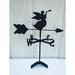 The Lazy Scroll Roof Mount Angel Weathervane Metal in Black | 20 H x 18 W x 13 D in | Wayfair angelroof