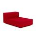 Vondom Vela - Armless Chaise Lounge - Lacque Plastic in Red | 28.25 H x 39.25 W x 63 D in | Outdoor Furniture | Wayfair 54028F-RED