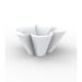 Vondom Agatha Resin Pot Planter Plastic in White | 17.75 H x 39.25 W x 37 D in | Wayfair 52003A-ICE