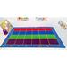 144 x 120 x 0.25 in Rug - Kid Carpet ABC Rainbow Seating Area Rug | 144 H x 120 W x 0.25 D in | Wayfair FE701-56A