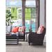 Braxton Culler Tangier Patio Sofa w/ Cushions Wicker/Rattan in Brown | 38 H x 75 W x 52 D in | Wayfair 404-011/6405-63