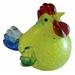 August Grove® Lathgertha Rooster Figurine Glass in Yellow | 5 H x 4 W x 3 D in | Wayfair 56B292D0EA8242BA99F2124C7CE45562