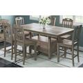 Sirmans Counter Height Extendable Dining Table Wood in Brown/Gray Laurel Foundry Modern Farmhouse® | 30 H in | Wayfair