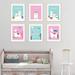 Harriet Bee Dant First We Had Each Other Then You Now We Have Everything 6-Piece Set Paper Print in Blue/Pink | 11 H x 8.5 W x 0.1 D in | Wayfair