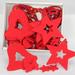 The Holiday Aisle® 18 Piece Bell & Star Holiday Shaped Ornament Fabric in Red | 0.18 H x 4 W x 3 D in | Wayfair DF685CF6087D4569894C7C2CFCEC5CC3