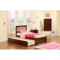 Huntsville Extra Long Twin Solid Wood Platform Bed w/ Trundle by Harper Orchard Wood in Brown | 41.75 H x 43.625 W x 82.5 D in | Wayfair