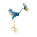 Trinx Calvo Iron Jungle Bird Statue Metal in Blue | 21 H x 6 W x 20 D in | Wayfair 0514B8D90D234DF5B3BB54CE67C28F6B