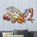 Red Barrel Studio® Salsa Bailar Metal Wall Décor Metal in Brown/Gray | 27 H x 47 W x 5 D in | Wayfair 0C60D32575E94FE69DF0871B68CF7781