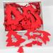 The Holiday Aisle® 18 Piece Tree & Shooting Star Holiday Shaped Ornament Fabric in Red | 0.18 H x 4 W x 3 D in | Wayfair