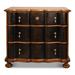 Canora Grey Galles 3 Drawer Accent Chest Wood in Black/Brown | 35 H x 41 W x 21 D in | Wayfair 99022917EDA0488093E9775F0E7F4398