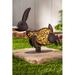 Trinx 2 Piece Statue Set Metal in Brown/Yellow | 14.37 H x 17.72 W x 4.53 D in | Wayfair B1007B532A164E239ACBDE9F3C7D6EF5