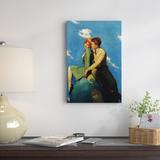 Vault W Artwork 'On Top of the World' by Norman Rockwell Painting print on Wrapped Canvas Canvas | 12 H x 8 W x 0.75 D in | Wayfair