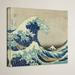 Vault W Artwork The Great Wave of Kanagawa by Katsushika Hokusai - Wrapped Canvas Print Metal in Blue/White | 26 H x 40 W x 2 D in | Wayfair
