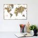 Williston Forge Gilded Map - Graphic Art Print Canvas, Wood in Gray/White | 8 H x 12 W x 1.5 D in | Wayfair 8050AC35A219401A8B72451B584BB559