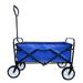 Zupora Folding Wagon Garden Beach Utility Cart Metal in Blue | 46.46 H x 40.5 W x 21.26 D in | Wayfair ZHA93D0102HP6EXW