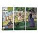 Vault W Artwork Sunday Afternoon on the Island of La Grande Jatte by Georges Seurat 3 Piece Painting Print on Wrapped Canvas Set Canvas | Wayfair