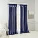 Kelly Clarkson Home Rivau Faux Silk Lined Twist Tab Window Curtain Panel Polyester in Green/Blue/Navy | 120 H in | Wayfair