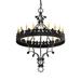 Loon Peak® Dibenedetto 20 - Light Unique Wagon Wheel Chandelier Metal in Black | Wayfair 68FEB45A41914C2A86EAC1259B62B098