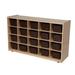 Wood Designs Natural Environments 20 Compartment Cubby w/ Bins Wood in Brown | 30 H x 48 W x 15 D in | Wayfair WD14502