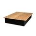 Loon Peak® Cowarts Platform Bed Wood in Black | 15 H x 75 W x 79 D in | Wayfair 19F8FA6EE5B74C6B89C714CD2EDB7192
