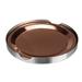 Everly Quinn Stainless Steel Copper Finish Tabletop Coasters - 3.75" Stainless Steel in Brown/Gray | 2.5 H x 3.75 D in | Wayfair