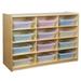 Wood Designs 12 Compartment Cubby Wood in Brown/White | 30 H x 42 W x 15 D in | Wayfair 990315CT