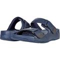 Fitflop Men's Gogh MOC Slide in Leather Flip Flops, Blue (Midnight Navy 399), 7 (41 EU)