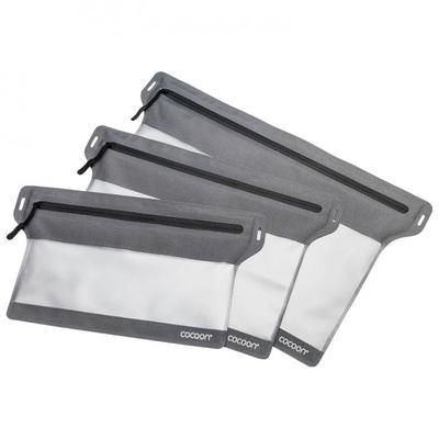 Cocoon - Zippered Flat Document Bags - Wertsachenbeutel Gr M - 27 x 22 cm grau/schwarz Image