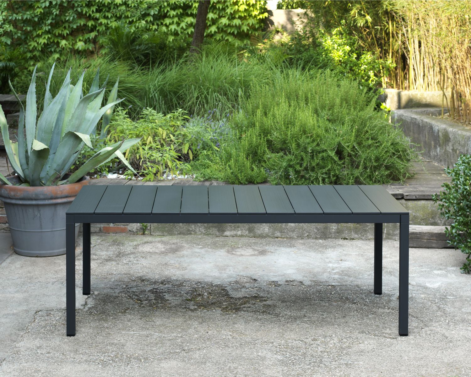 NARDI »Rio« Alu-Garten-Tisch ausziehbar 140 cm / anthrazit