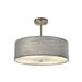 Justice Design Group Classic 18 Inch Drum Pendant - FAB-9591-GRAY-NCKL