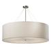 Justice Design Group Classic 48 Inch Drum Pendant - FAB-9597-WHTE-NCKL