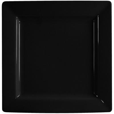 International Tableware EL-10-BL Elite Harvest 10 3/4" Square Blackberry Wide Rim Porcelain Plate - 12/Case