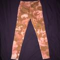 American Eagle Outfitters Pants & Jumpsuits | Bleach Tie Dye High Waisted Cargo Pants Size 0 | Color: Orange/Pink | Size: 0