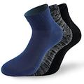 Lenz Performance Quarter Tech Socks, black-grey-blue, Size 43 - 46